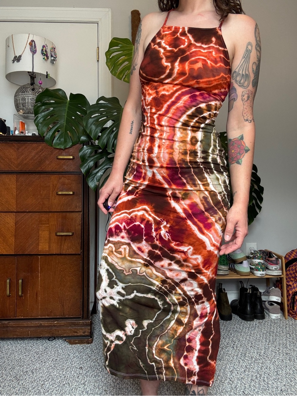 Katya Moon Dyes Eclipse dress